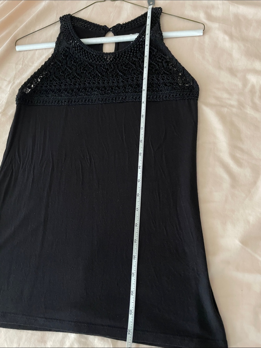 LOFT Crochet Black Sleeveless Top XS - Picture 7 of 7